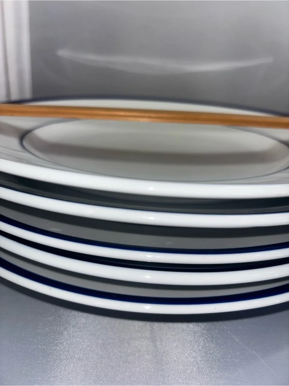 Williams Sonoma Brasserie Blue Band 11 inch Dinner Plate Japan (1 of 5 available